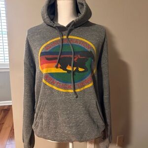 Aviator Nation Gray Hoodie with Colorful Logo